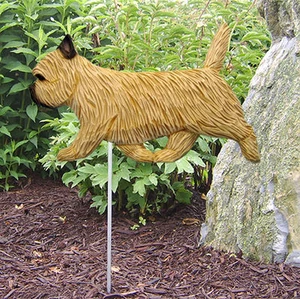 Cairn Terrier Outdoor Garden Dog Sign Hand Painted Figure Wheaten - Picture 1 of 1