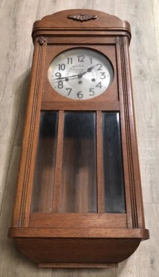 Ancienne Comtoise Pendule Carillon JUNGHANS A La Renaissance Paris - Photo 1/4