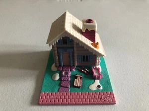 Polly Pocket Ski Lodge Pollyville Bluebird 1993 construcción compacta solamente  - Imagen 1 de 3
