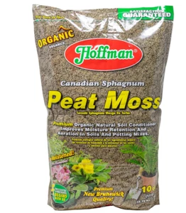 ✨ Hoffman Canadian Sphagnum Peat Moss 10qt Natural Soil Conditioner Premium Grad - Picture 1 of 4