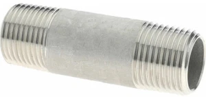 (Schneller Versand) 1/4" NPT x 2" Rohrnippel 304 Edelstahl Zeitplan 40 - Bild 1 von 3