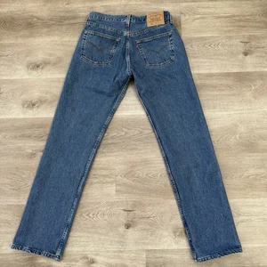 Pantalones de mezclilla azules vintage Levis 501 hechos en EE. UU. talla REAL 30x32 501-0193 años 90 1999 - Imagen 1 de 14