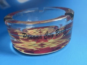 Vintage Glas Tie Dye Motiv Panama City Beach Florida - Bild 1 von 5