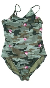 Gap Camouflage swim suit With Cut Out Back And Adjustable Straps Size Large - Picture 1 of 5