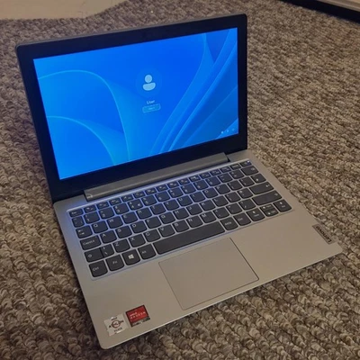 Lenovo IdeaPad 1 82GV 11.6" Laptop, 64GB Storage, 4GB RAM, AMD Athlon Silver - Image 1 of 4
