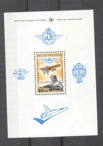 Belgium 1976 block Royal Belgian Aeroclub anniversdary/ Blériot aeroplane MNH - Picture 1 of 1
