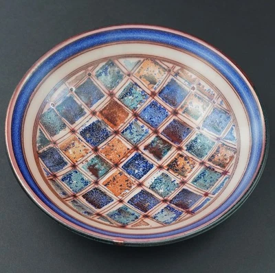 Ciotola Bottega Vignoli Faenza Italia 1017 Ral Fatto Mano Um 1985 V. Guh - Immagine 1 di 4