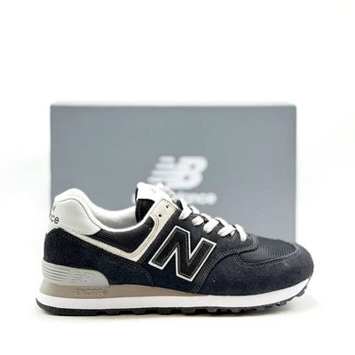 *NUEVO* Hombres New Balance 574 Core NEGRO (ML574EVB), Talla 8.0 - 13.0 👍 Foto 1 de 4
