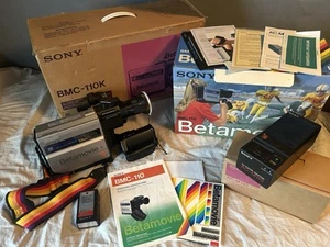 Sony Betamovie Camcorder BMC-110K in Box W/ Charger Battery Papers Untested - Picture 1 of 9