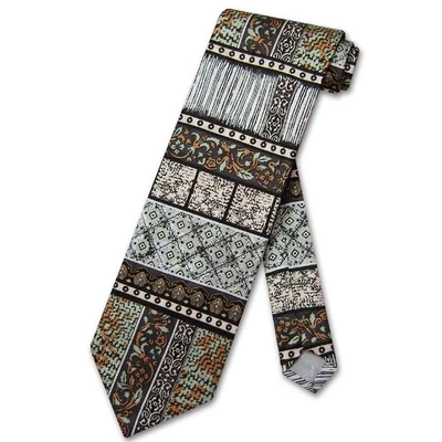 Antonio Ricci SILK NeckTie Made in ITALY Geometric Design Mens Neck Tie #3106-3 - Image 1 of 2