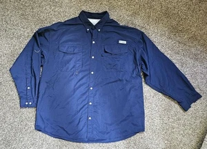 Columbia Herren PFG Langarm XXL Angeln dunkelblau Omni-Shade belüftet - Bild 1 von 16