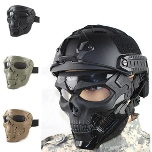 Men Riding Windproof Face Mask Sports Glasses Riding Harley Ghost Head Goggles - Picture 1 of 14