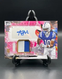 2024 Topps Inception #PPA-AM Adonai Mitchell Magenta Provenance Patch Auto RC/75 - Picture 1 of 2