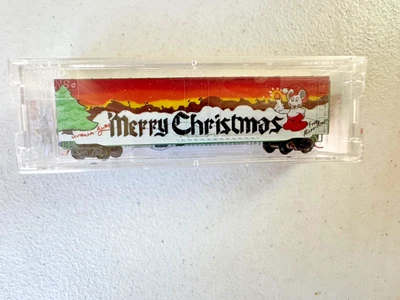 Micro-Trains #03844200 N 50' Christmas Box Car-Weathered BN #730487-NOS - Image 1 of 4