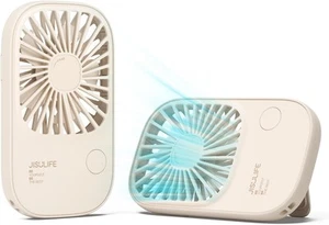 Handheld Mini Lash Fan with Bracket Small Portable USB Rechargeable Personal - Picture 1 of 7