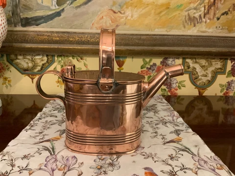 Antique English Victorian Copper Ink Filler Can Circa 1880 Cover
