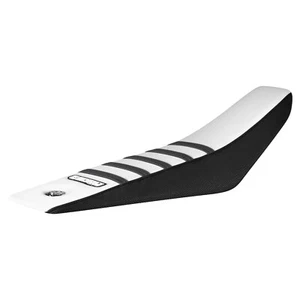 2024-2025 Husqvarna 50 Seat Cover By Enjoy Mfg  BLACK/WHITE/GREY ribs #430 - Picture 1 of 5