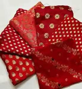 Ravishing Reds -Brocade Fabric Bundles - 100 gms, 4 Fat Quarters, 6 Fat Quarters - Picture 1 of 4