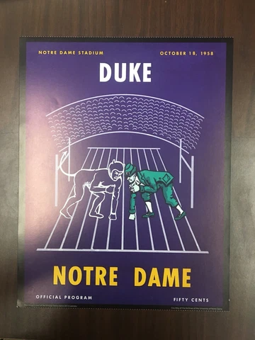 Notre Dame Fighting Irish Vintage Football Poster  - Great For Framing Cover