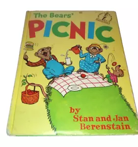 Vtg HC The BEARS’ PICNIC Stan Jan Berenstain Beginner Books 1966 Book Club Ed - Picture 1 of 15