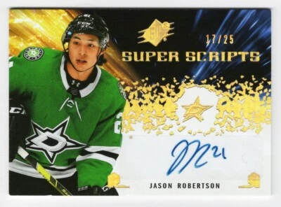 2021-22 SPx Super Scripts Gold Autograph #SS-JR Jason Robertson 17/25 - Image 1 of 2