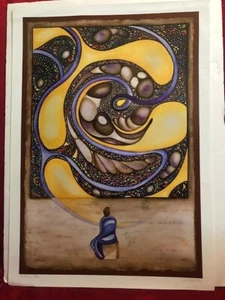 Stampa giclée, numerata, Linda Brant, "Wonder", CA inclusa, biografia artista - Foto 1 di 7