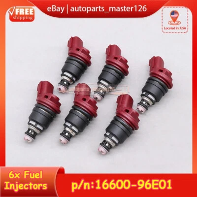 Inyectores de combustible para Nissan 300ZX 1993-1996 1996-1997 Infiniti J30 3,0 L V6 6x nuevos Foto 1 de 4