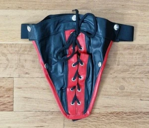 Slip biancheria intima perizoma in vera pelle pizzo pizzo biancheria intima merluzzo pezzo uomo 2 - Foto 1 di 6