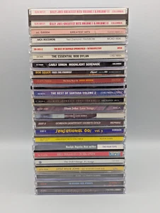 Classic Rock 23 CD Lot Bulk Folk Oldies Dylan Seger Santana Elton Elvis Lou Reed - Picture 1 of 7