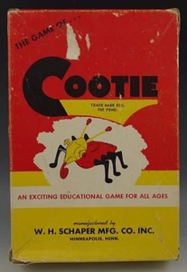 THE GAME OF COOTIE BY AMERICAN TOY SCHAPER MFG MINNEAPOLIS VINTAGE COMPLETE #14 - Picture 1 of 3