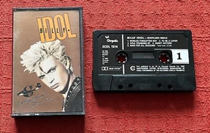 BILLY IDOL - CASSETTE TAPE WITH PAPER LABELS - WHIPLASH SMILE - Picture 1 of 6