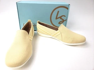 Women's LifeStride, Namaste Slip-On Sneaker, Butter Yellow, Size 7 W - Picture 1 of 7