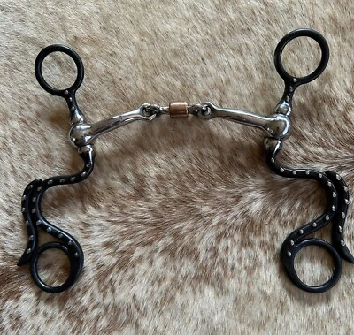 "Caña corta 5"" boca de hueso de perro rodillo de cobre broca de caballo" Foto 1 de 4