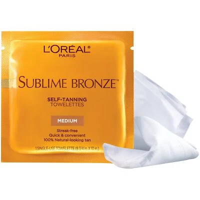 L'Oreal Paris Sublime Bronze Self-Tanning Towelettes for Body, 6 CT - Image 1 of 4