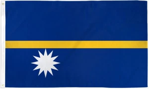 Nauru Flag 2x3ft House Flag Nauruan Flag - Picture 1 of 2