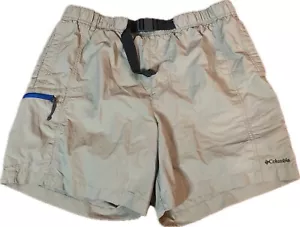 COLUMBIA Khaki Omni Shade Lined Shorts Swim Trunks Men’s Large 6L Outdoor EUC - Picture 1 of 12