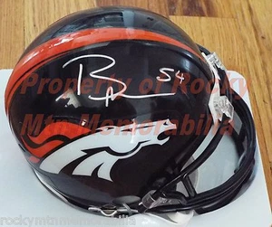 Denver Broncos Linebacker #54 BRANDON MARSHALL Signed Mini Helmet - Picture 1 of 2