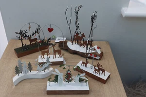 Shoeless Joe Xmas Decs Choose from 6 Different Metal Standing Hares Or Deers