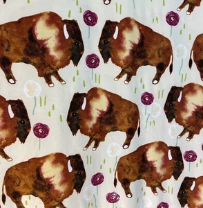 Cotton Poly Knit Fabric 4-way Stretch Buffalo 60"x2 yards - Picture 1 of 5