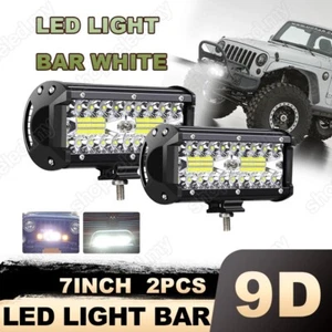 120W 7inch Car LED Work Light Bar Spot Flood Beams Combo for Off-road SUV Truck - Picture 1 of 12