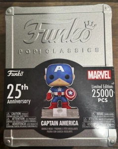 New Funko POP! Classics Captain America 25th Anniversary 2023 LE Marvel (Sealed) - Picture 1 of 5