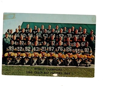 VINTAGE ORIGINAL 1966 GREEN BAY PACKERS 6x9 TEAM PHOTO HORNUNG STARR NITSCHKE - Image 1 of 2