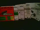 Stihl Power Tools Owners Manuals (lot of 5)