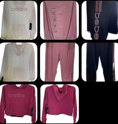 Sudaderas con capucha o joggers deportivos con logotipo BEBE tallas S, M, L, XL, 1X, 2X, 3X Foto 1 de 4