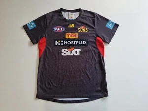 2023 Gold Coast Suns T Shirt AFL warm up training New Balance player issue - Picture 1 of 8