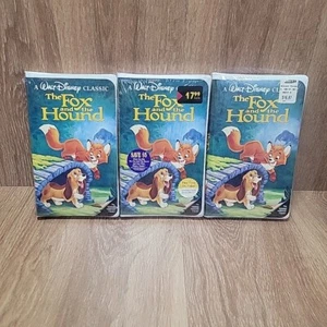 Lot 3 THE FOX AND THE HOUND Disney BLACK DIAMOND Classic VHS Factory Sealed 1994 - Picture 1 of 24