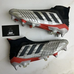 Adidas Predator 19.1 Sg Elite Fußballschuhe Schuhe - Silber / Schwarz - Größe UK 8 - Bild 1 von 13