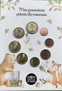 Frankreich Off. Kursmünzensatz 2025 KMS Baby Euromünzen mit 1 Cent bis 2 Euro - Bild 1 von 2