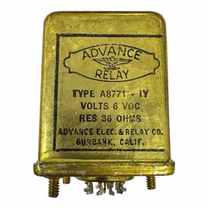 SWHX-32 BA98308 Advance Electic Relay 6Vdc 36Ohm - Picture 1 of 2