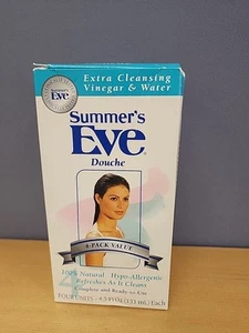 Vtg. Summer's Eve Disposable Douche Extra Cleansing 4.5 Oz Lot of 5 In Box 1997 - Picture 1 of 10